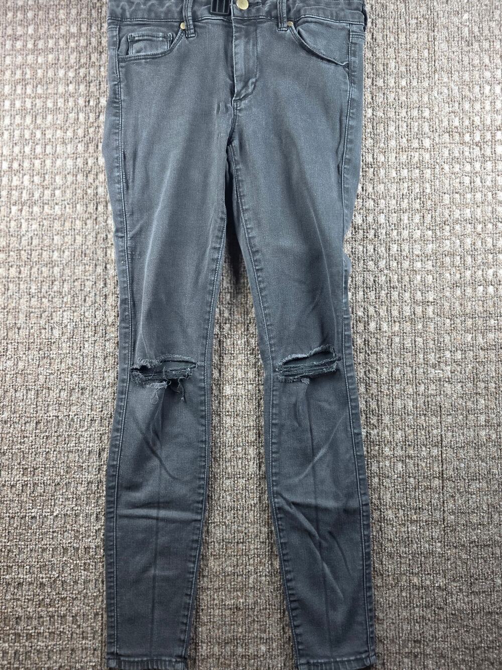 Ladies Acid Wash Black Legging Jeans / Abercrombie & Fitch / Size 4 / W27 x L28